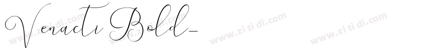 Venacti Bold字体转换